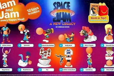 2021 Space Jam New Legacy Mcdonalds Toys - Lebron - U Pick Looney Tunes • $2.99