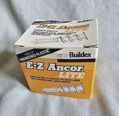 ITW Buildex Self Drilling E-Z Drywall Ancor Lite 100 Pack • $21.99