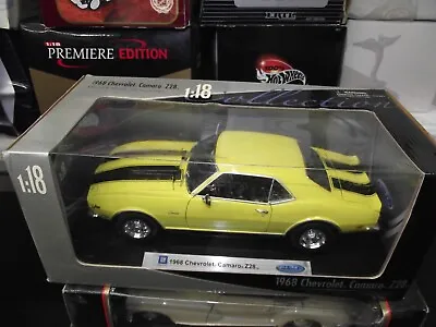 Welly 1/18 1968 Chevrolet Camaro Z28 Yellow • $99.99