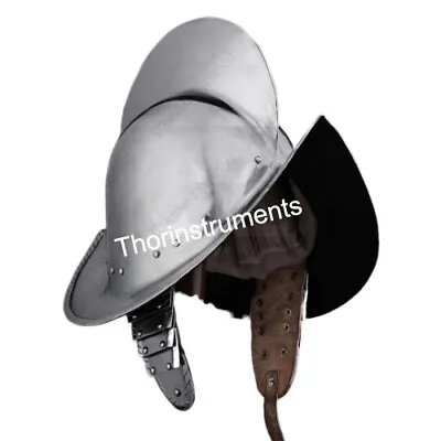 Medieval Conquistador Costume Armor Helmet 18GA SCA Spanish Morion X-mas Helmet • $70