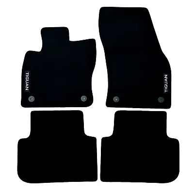 Car Floor Mats Velour For VW Tiguan Waterproof Black Carpet Rugs Auto Liners New • $48.84