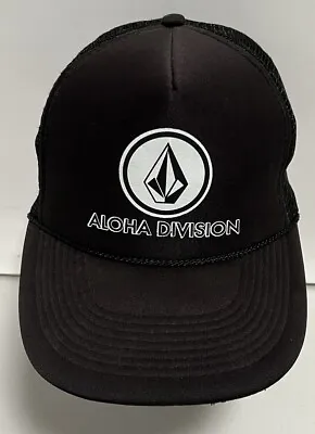 Volcom Aloha Division Otto Trucker Snapback Black Hat OSFM • $14.99