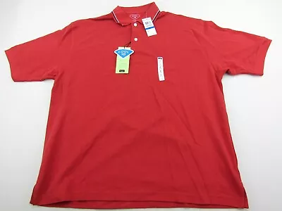 Haggar Cool 18 Polo Shirt Mens Size XL Red Short Sleeve Performance Shirt NWT  • $13.49