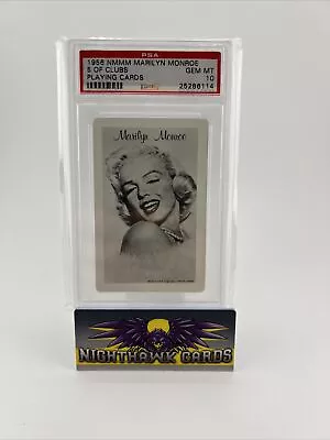 1956 NMMM Marilyn Monroe Playing Card PSA 10 5 Of Clubs Pop 3 Super Rare • $18.57