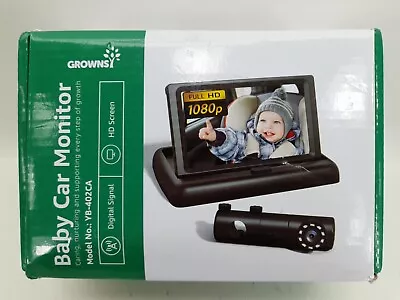 Grownsy Baby Car Camera-4.4  HD 1080P Display Baby Car Mirror ( YB-402CA ) • $35.95