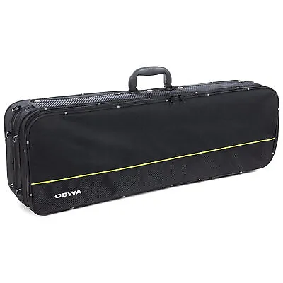 GEWA Violin Case Aspirante Oblong 4/4 Carbon-Optic Black/Anthracite • $99.99