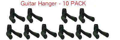 USA SHIPPER ~ Guitar Wall Hanger Holder Stand Rack Hook For All Guitars ~ 10 PK • $12.99