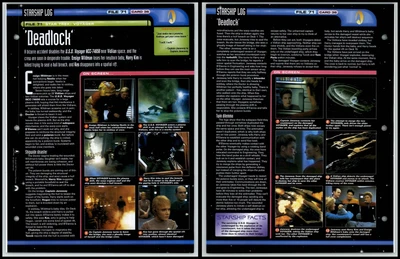 £1.49 • Buy Deadlock - Voyager - Star Trek Fact File Page