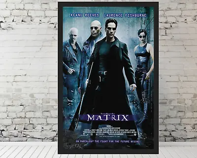 Matrix Movie Poster Keanu Reeves Poster - 11x17  FRAMED Trendy Wall Art Posters • $33.90