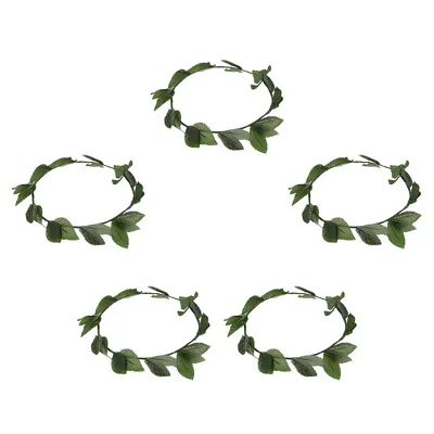 £11.14 • Buy 5Pcs Green Laurel Wreath Headpiece Toga Dress Up Princess Elf Accessories