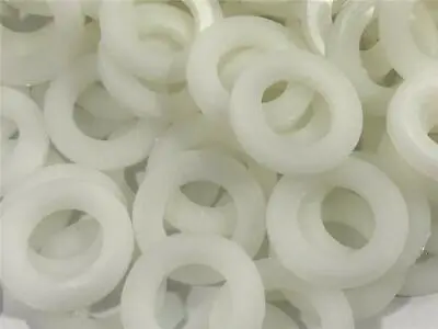 Nylon Washers Metric Form A M6 M8 M10 Plastic Nylon Washers VERY HIGH QUALITY • £3.99