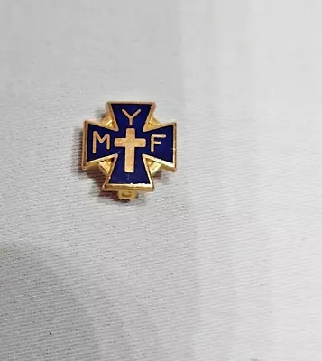 Vintage Methodist Youth Fellowship Enamel Cross Pin • $9.99