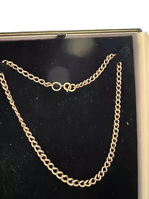 Antique Graduated 9ct Rose  Gold Solid Albert Chain 21g . • £575