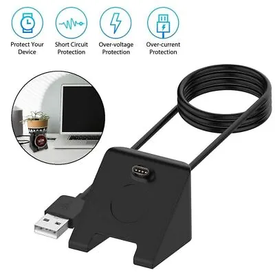 USB Charging Cradle Dock Cable Charger Fit For Garmin Fenix 5 5S 5X Plus S8 • $16.12