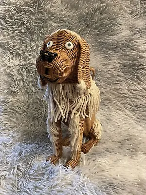 Vintage Wicker Dog  Purse Basket Bag  New With Tag .Made In British Hong Kong • $300