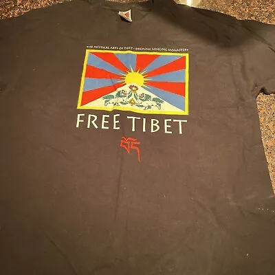 Vintage Free Tibet Beastie Boys Shirt Concert Fest FOTL Women's XL Men's XL • $80