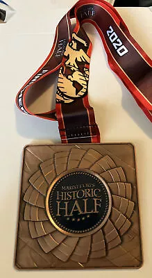 MARINE CORPS HISTORIC Half Marathon 2020 Running Medal FREDERICKSBURG VIRGINIA • $22.09