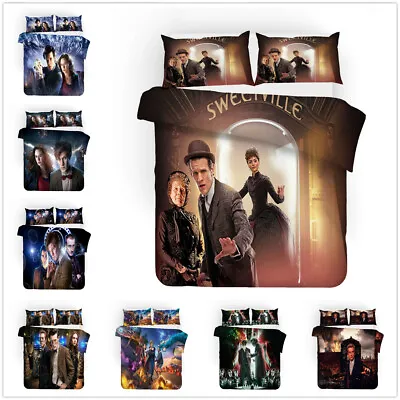 £34.02 • Buy Doctor Who 3D Bedding Set 2/3PC Duvet Cover Pillowcase 4 Sizes 3A-2