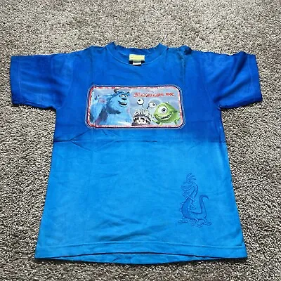 Vintage Monsters Inc Disney Medium T Shirt Kids Mike Sully Boo Rare Tie Dye • $32.95