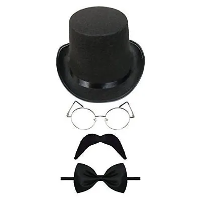 Mens Victorian Gentleman 4PC Set Historical Fancy Dress Edwardian Outfit Lincoln • £13.95