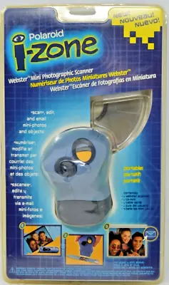 Polaroid I-Zone Webster Mini Handheld Photographic Scanner Portable Blue NIP • $17.99