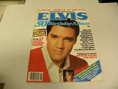 Vintage 1984 Superstar Special No.14 Elvis 50th Birthday Album Color Photos VG+ • $14.99