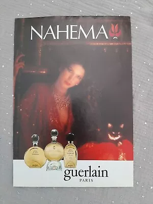 Perfume Paper Advertising. 1982 Guerlain Nahema - Perfume Ad  • $2.13