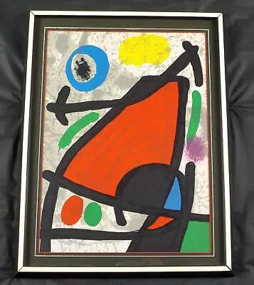 Original 1970 Joan Miro Abstract Lithogrpah Derriere Le Miroir No. 186 Listed • $400