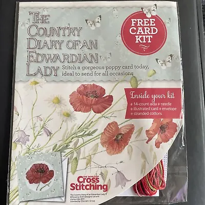 Cross Stitch Card Kit The Country Diary Of An Edwardian Lady NEW • £3.50