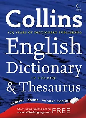 Collins Dictionary And Thesaurus: Two Books In One (Di... By No Author. Hardback • £4.99