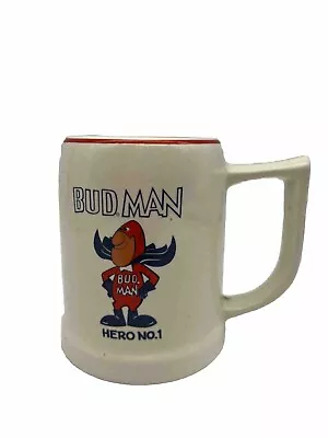 1970-1980 Vintage Budweiser Bud Man Hero No. 1 Beer Stein Mug Incentives Corp • $19.99