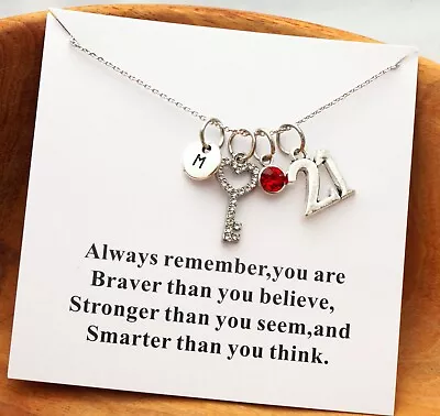 £4.79 • Buy 21st Birthday Gift Necklace - Daughter , Sister , Friend , Niece 