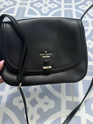 Kate Spade Black Crossbody Black Handbag. Shell 100% Cow Leather • $36