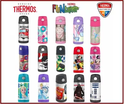 THERMOS Funtainer Kids S/Steel 355ml Vacuum Insulated Drink Bottle  • $26.99