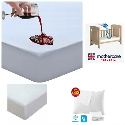 All In 1 Mattress Protector Collection Terry Quiltd Cot Bed Waterproof • £7.99