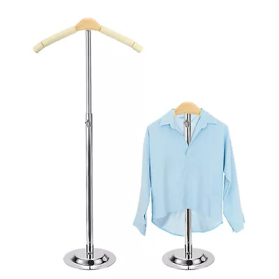 Shirt Display Stand 2Pcs Stainless Steel Adjustable Women T-Shirt Rack (Beige) • $42.98