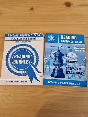 Reading Football Club FA Cup Programmes 1965 • £0.99