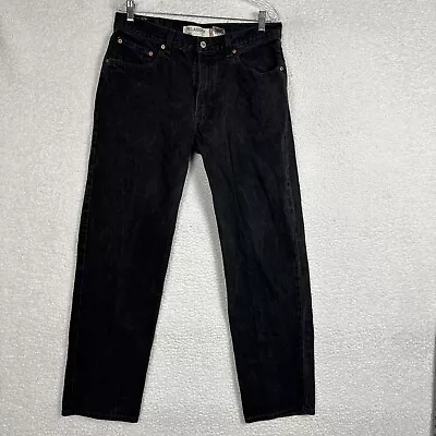 Levis 550 Tapered Leg Mens Jeans Size 34x32 Denim Black  Comfort Fit Vintage • $19.99