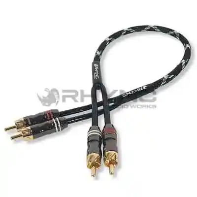 Rhyno Audio Works 8000 Series Car Audio /Motorcycle Audio RCA Cables (BLACK) • $18