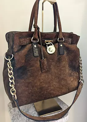 Michael Kors Tote Bag Womens Leather/suede Large Size Distressed Suede/leather • $69