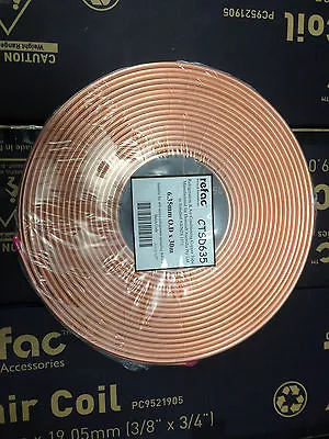 $16.95 • Buy  1/4” 6.35mm Id, 2 Metre Roll  Pancake  Soft Drawn Copper Tube Air Con Coil
