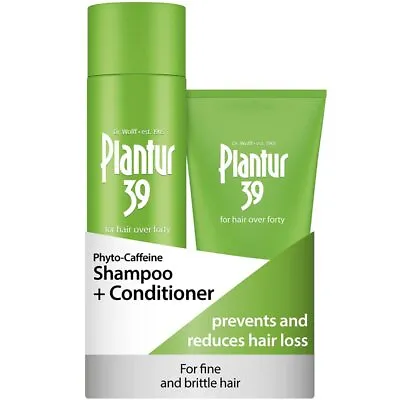 Plantur39 Caffeine Fine Shampoo & Conditioner Set Prevents And Reduces Hair Loss • £15.99