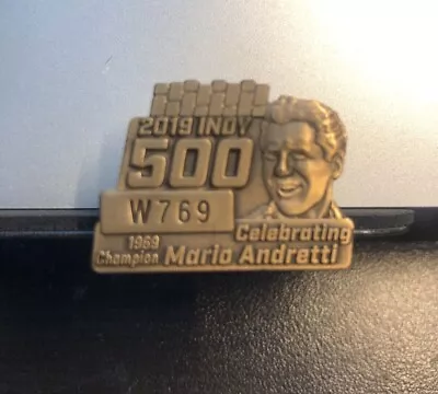 $62 • Buy 2019 Indianapolis / Indy 500 Bronze Pit Badge, Featuring Mario Andretti 
