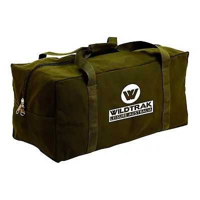 $59.99 • Buy Canvas Duffle Bag XL Camping Travel Outdoor Heavy Duty