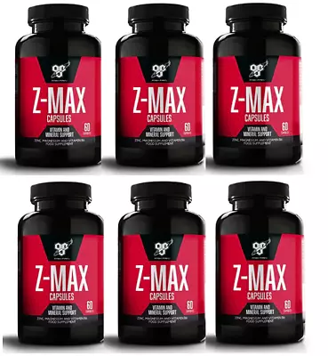 BSN Z-MAX 6 X 60 Capsules Vitamin & Mineral Support Best Before End Of May 22 • £9.99