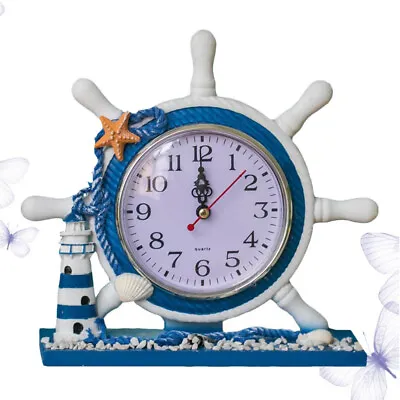1Pc Nautical Style Clock Room Arrangement Birthday Gift For Home Store • £17.66