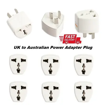 $10.99 • Buy 1/3/5 PACK UK To AU Power Adapter Converter Wall Plug Socket Travel Portable