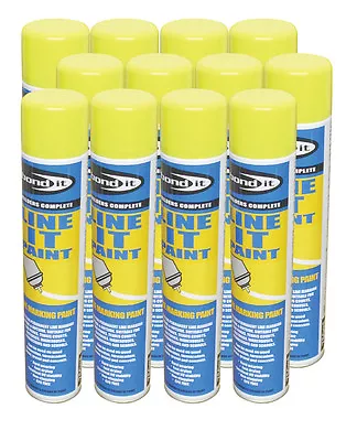 £49.95 • Buy Line Marker Marking Spray Paint Permanent Line Marking 750ml - Box Of 12 