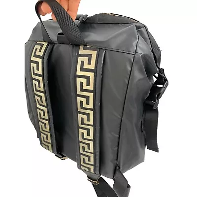 Unisex Versace Parfums Black Resin Backpack Crossbody Bag Swag Promo New 6875 • $69