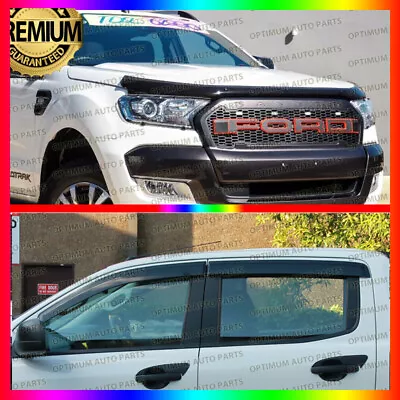 Bonnet Protector Weather Shield Visor For Ford Ranger PX2 PX3 Dual Cab 2015-2022 • $129